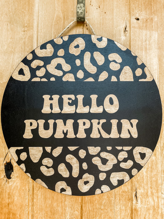 Hello Pumpkin Cheetah (dark color palette)