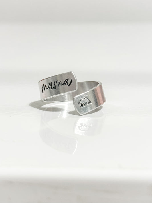 Mama bear Wrap ring