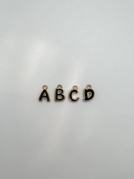 Black/Gold Bubble Letter