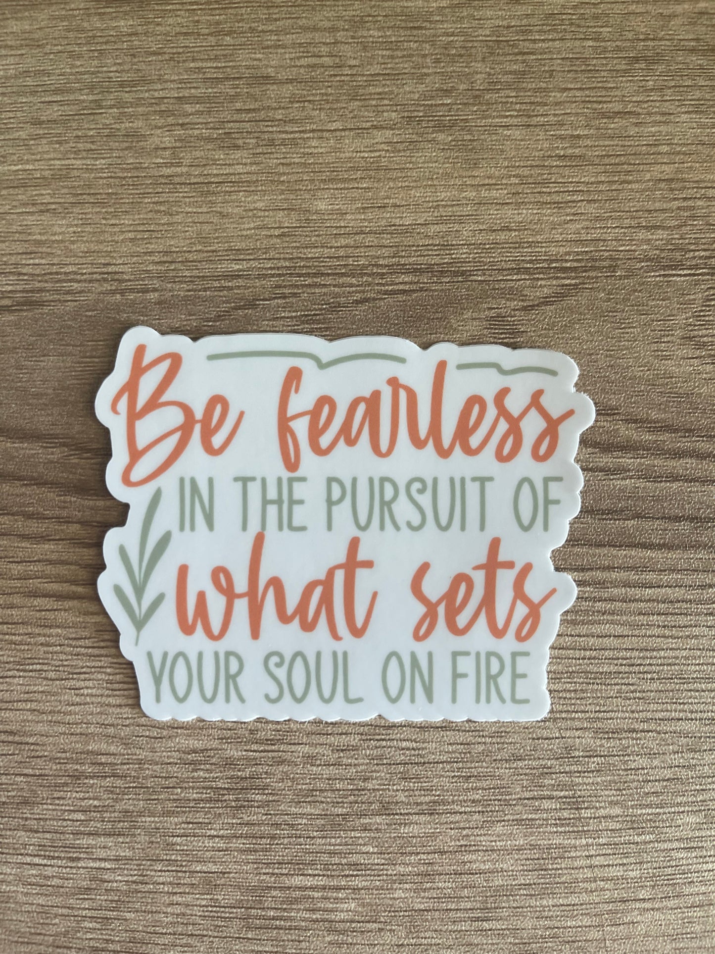 Be Fearless in the Pursuit of What Sets your Soul on Fire