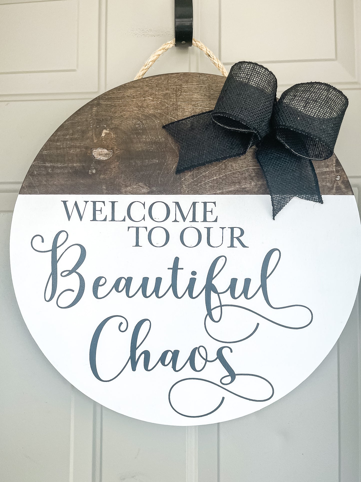 Beautiful Chaos Door Hanger