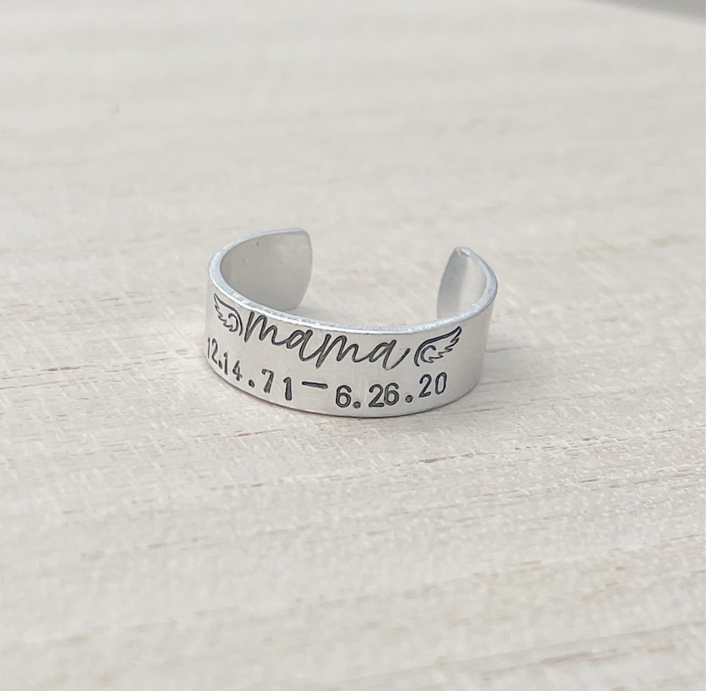 Angel Mom Ring - Custom