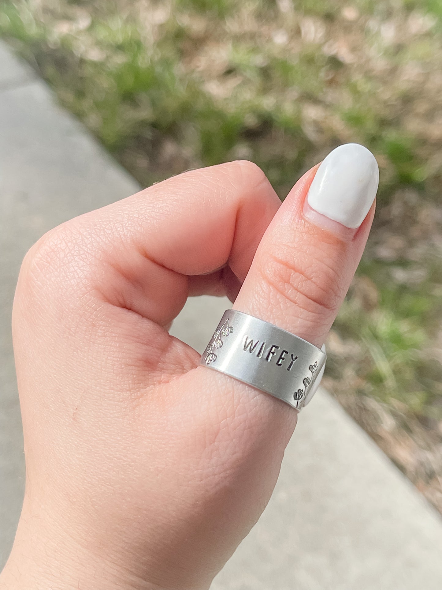 Wifey - Aluminum Ring