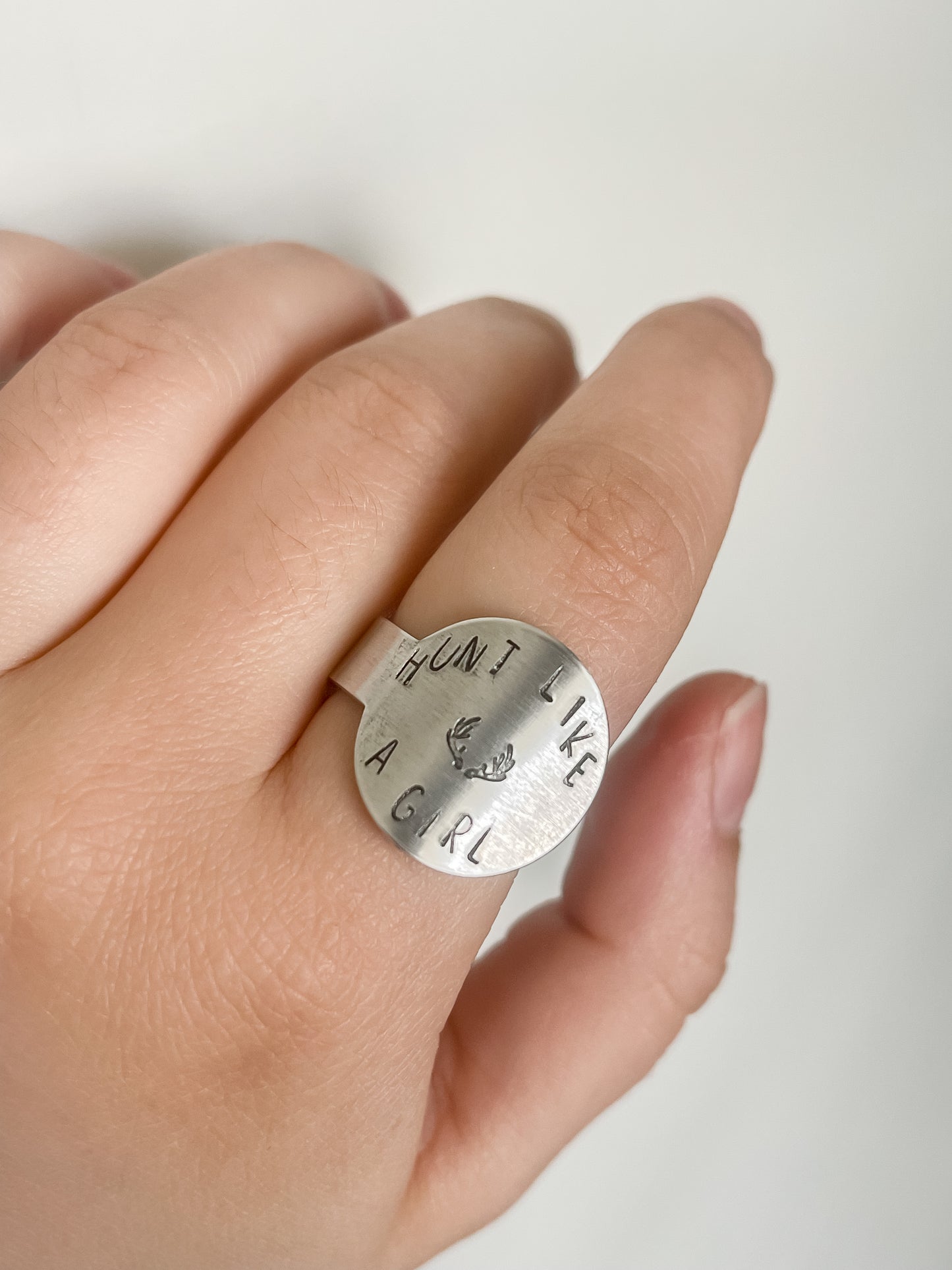 Hunt Like A Girl Disc Ring