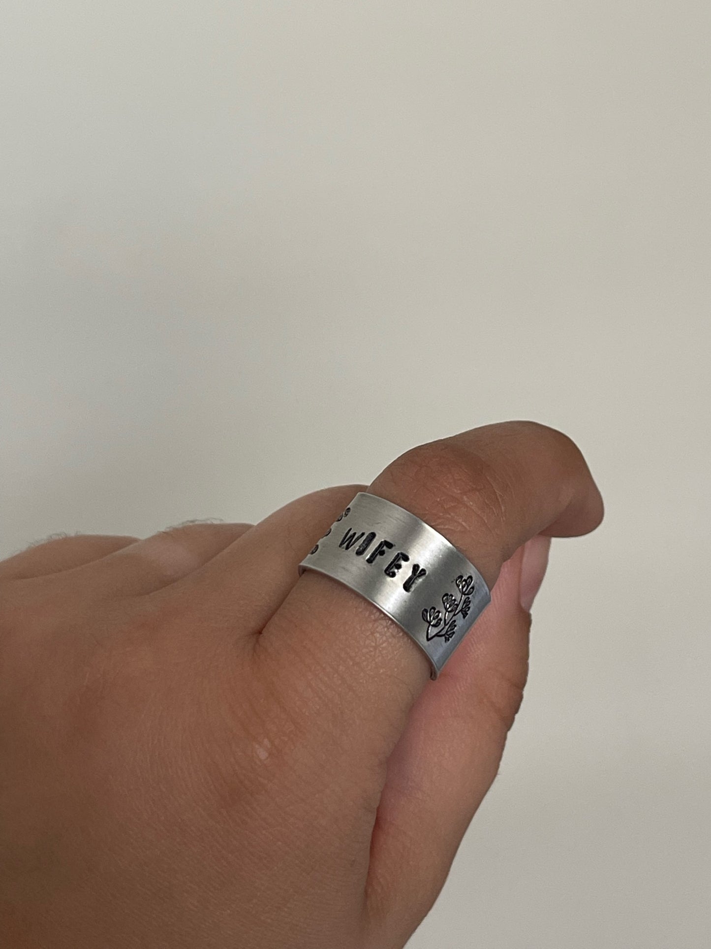 Wifey - Aluminum Ring